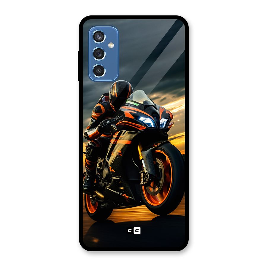 Evening Highway Glass Back Case for Galaxy M52 5G