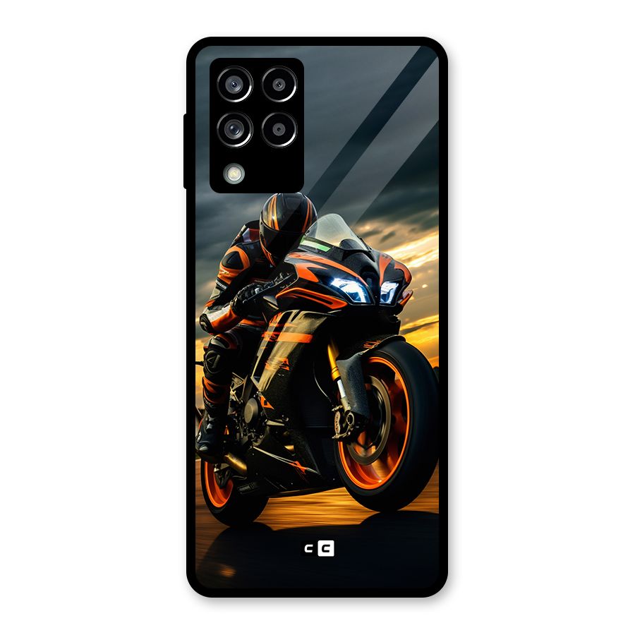 Evening Highway Glass Back Case for Galaxy M53 5G