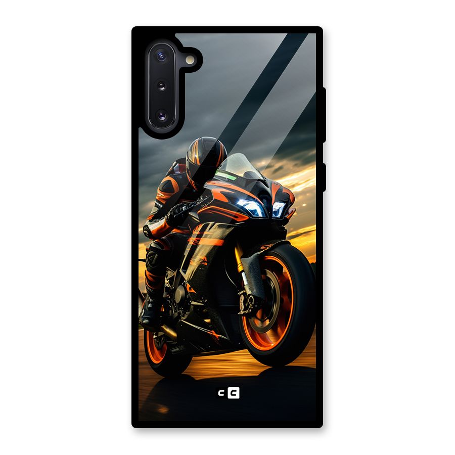Evening Highway Glass Back Case for Galaxy Note 10