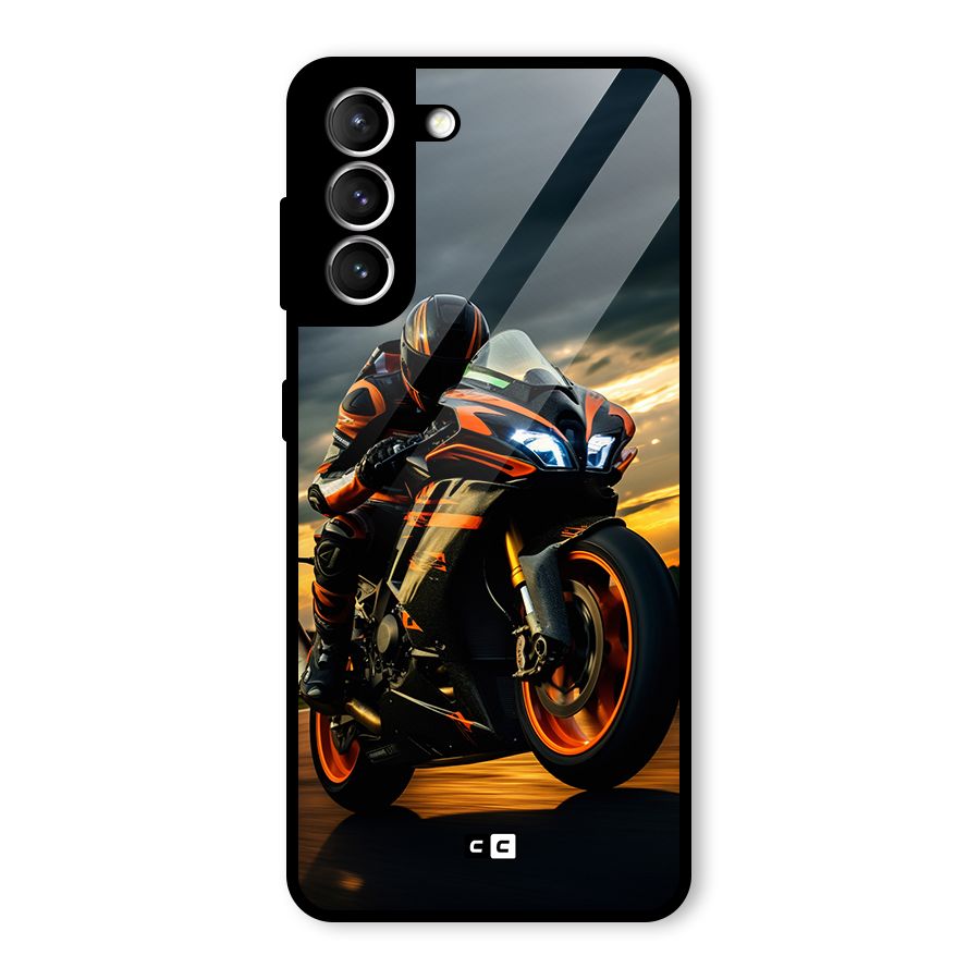 Evening Highway Glass Back Case for Galaxy S21 5G