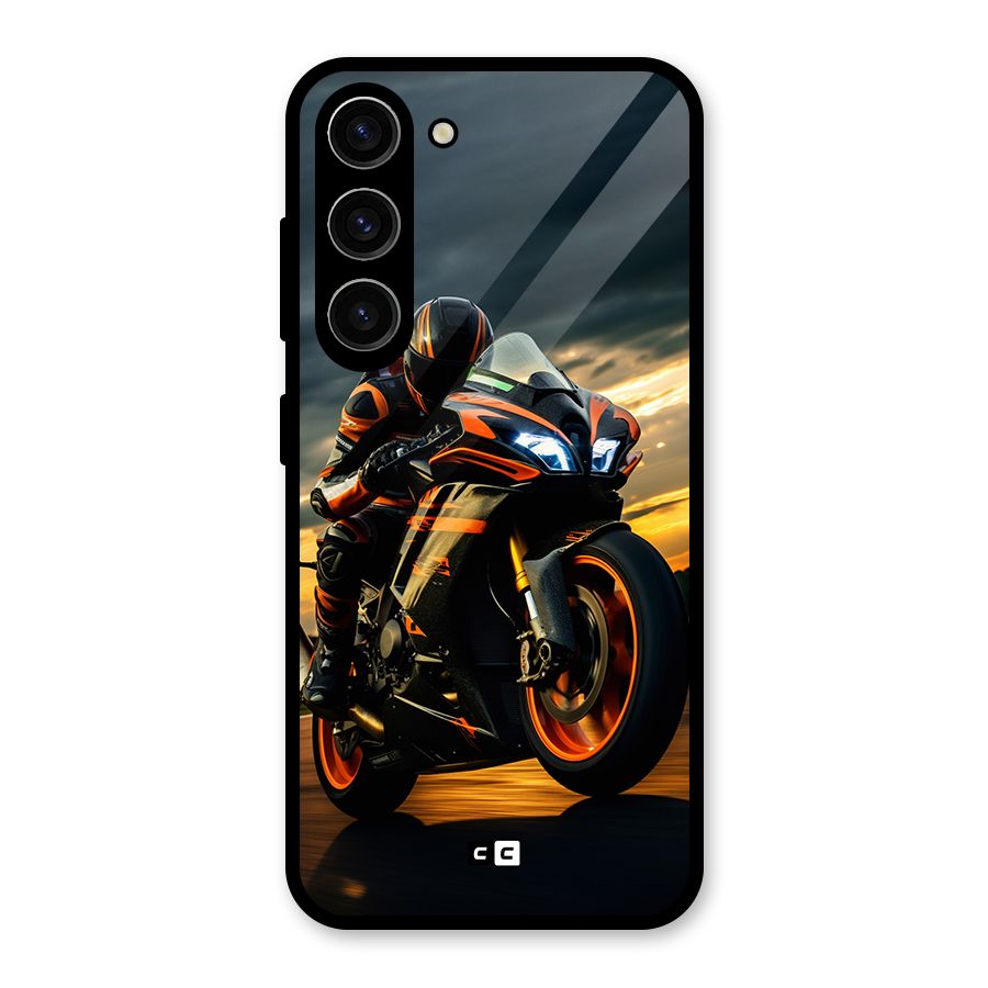 Evening Highway Glass Back Case for Galaxy S23