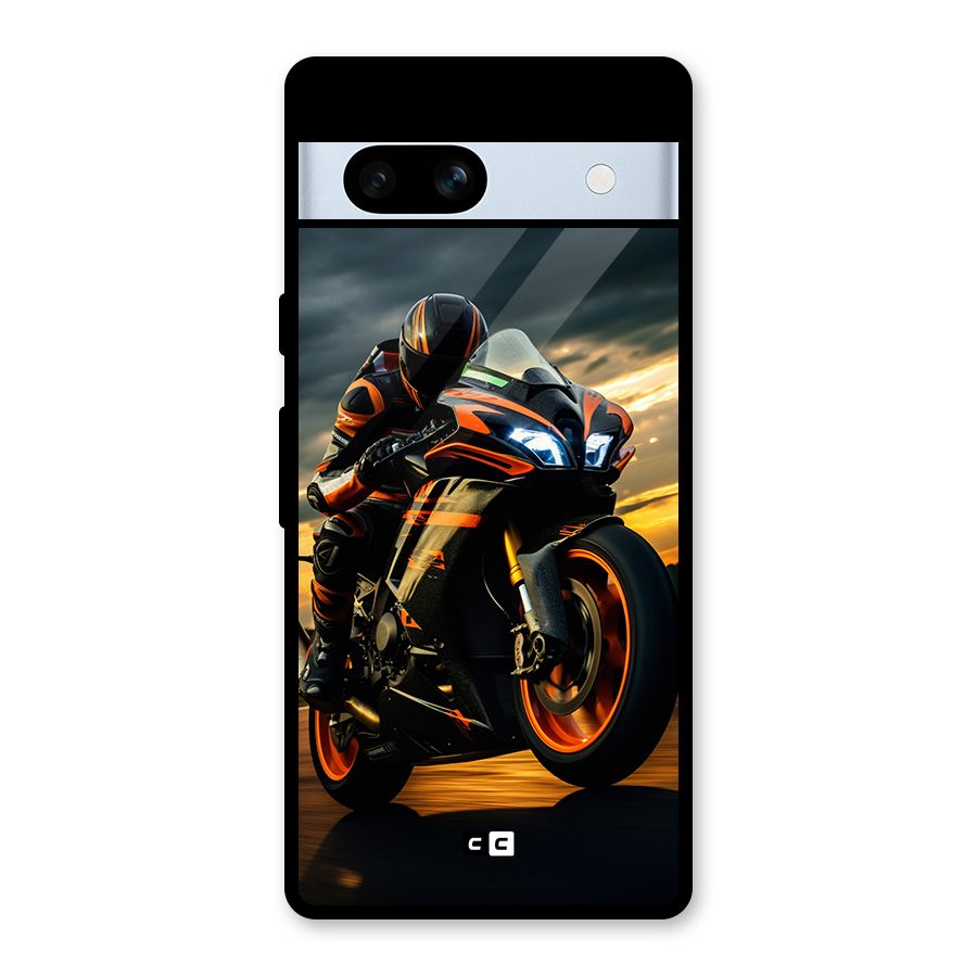 Evening Highway Glass Back Case for Google Pixel 7a