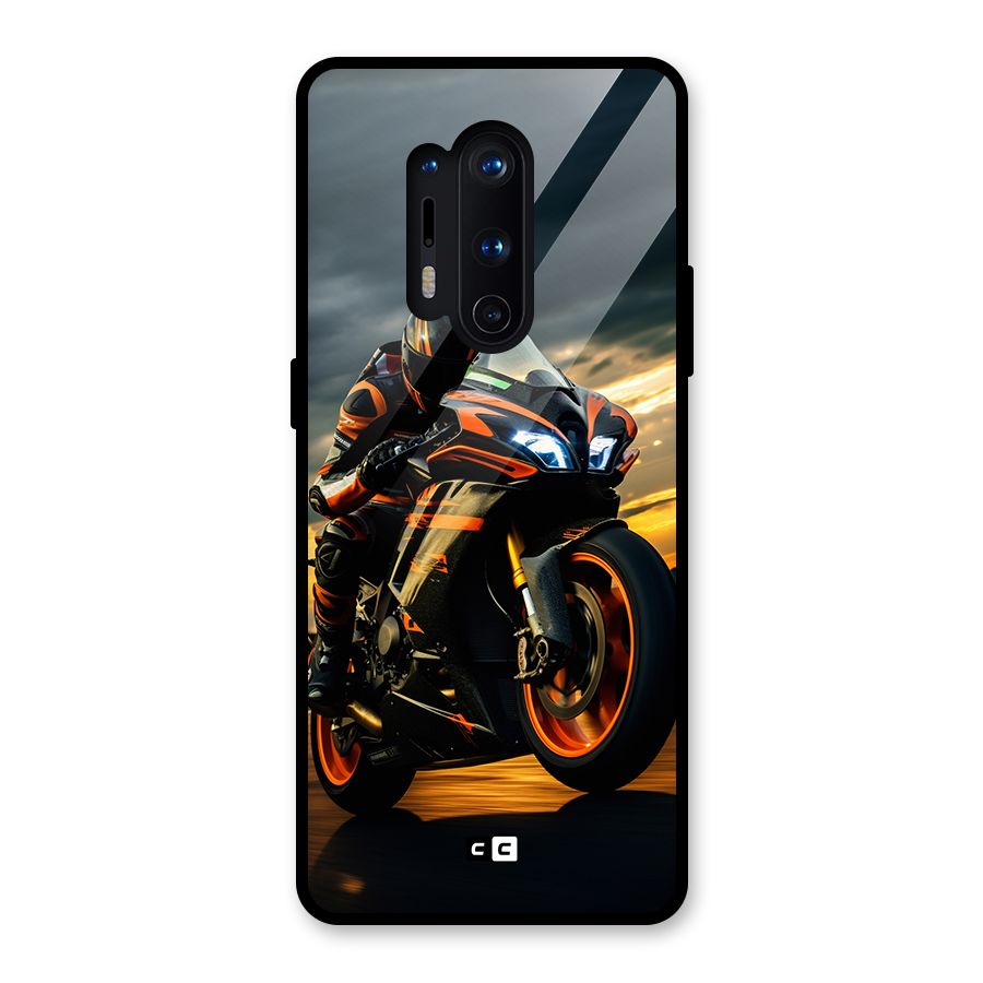 Evening Highway Glass Back Case for OnePlus 8 Pro