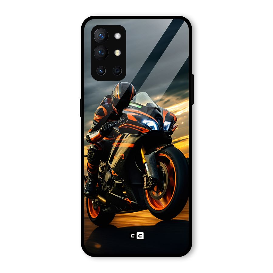 Evening Highway Glass Back Case for OnePlus 9R