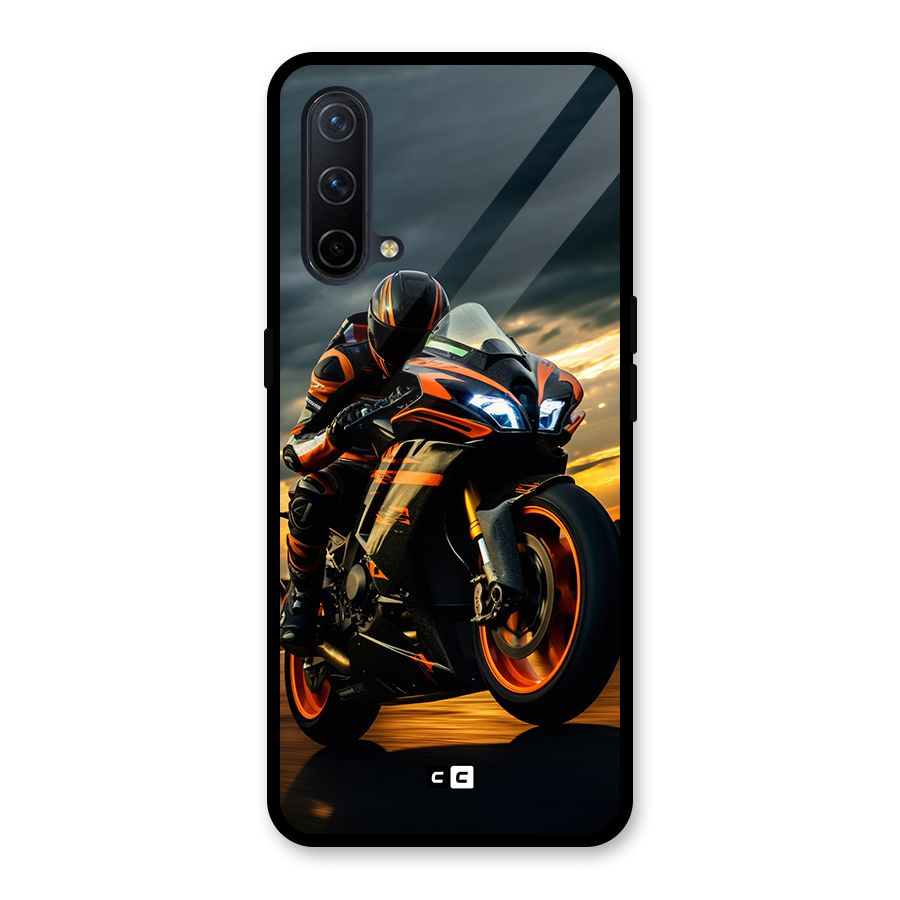 Evening Highway Glass Back Case for OnePlus Nord CE 5G