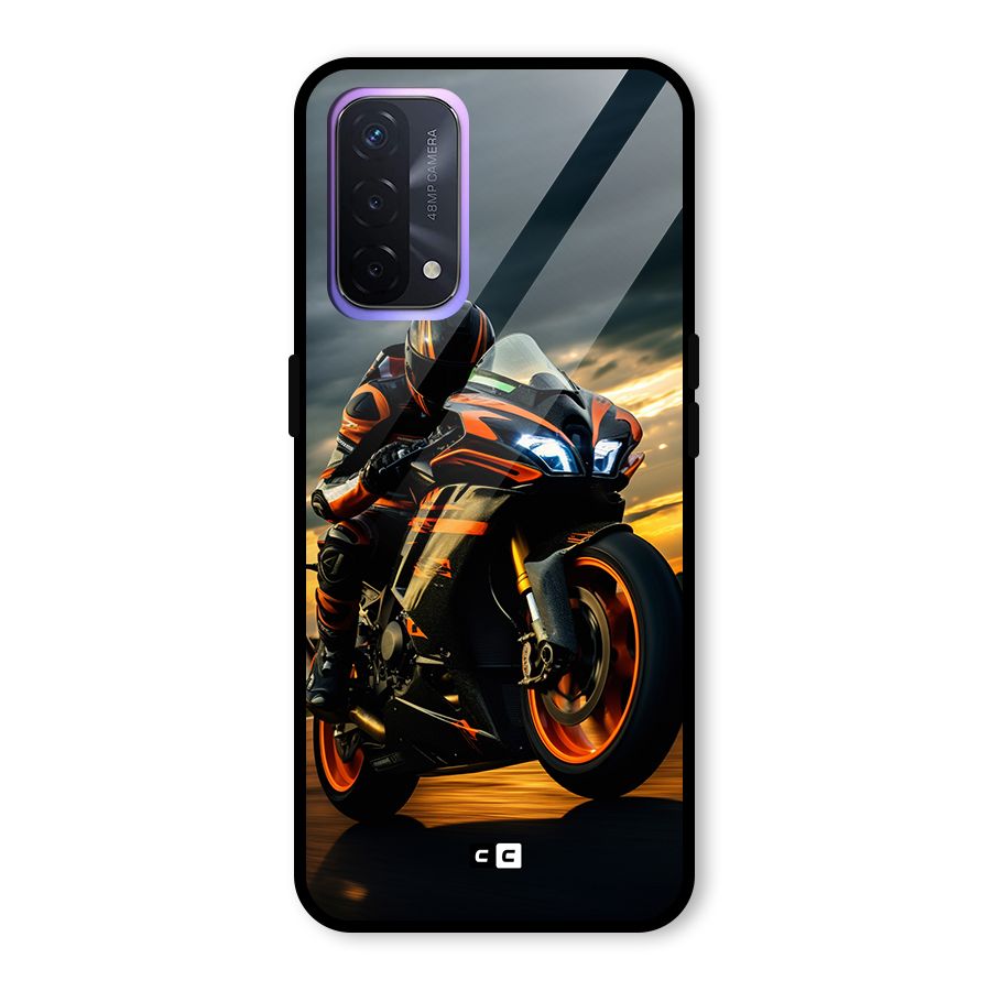 Evening Highway Glass Back Case for Oppo A74 5G