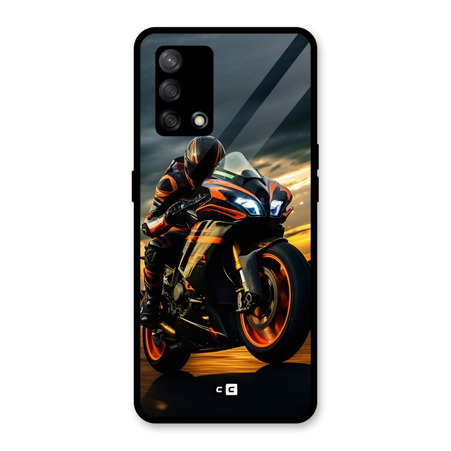 Evening Highway Glass Back Case for Oppo F19