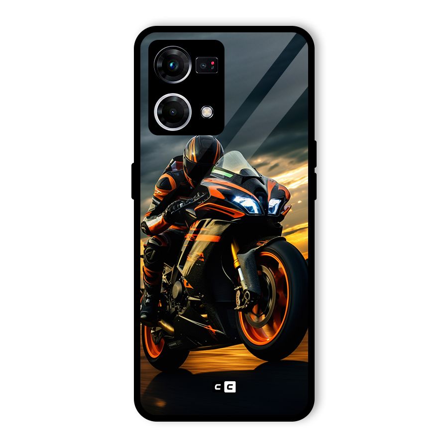 Evening Highway Glass Back Case for Oppo F21 Pro 4G