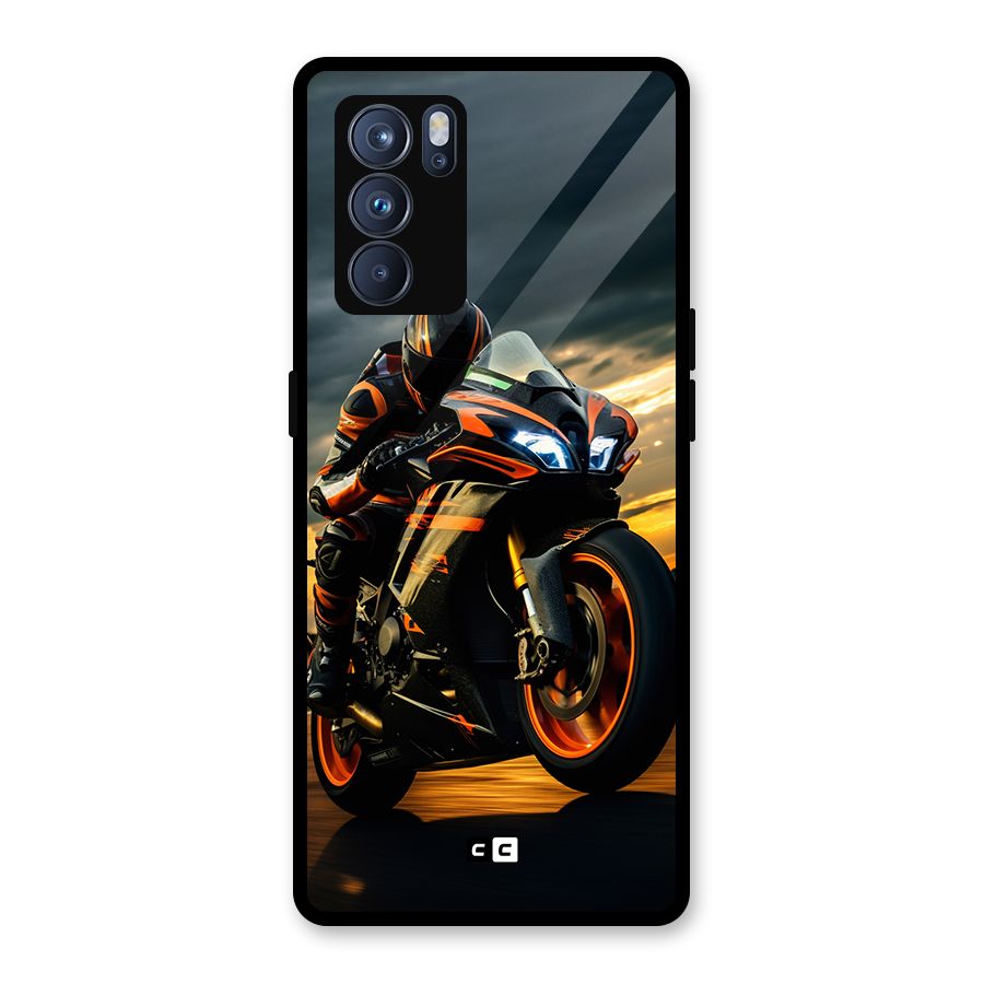 Evening Highway Glass Back Case for Oppo Reno6 Pro 5G