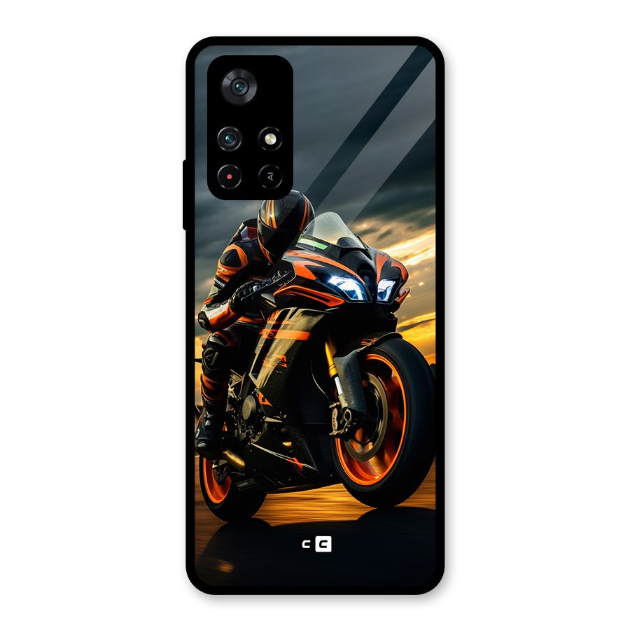 Evening Highway Glass Back Case for Poco M4 Pro 5G