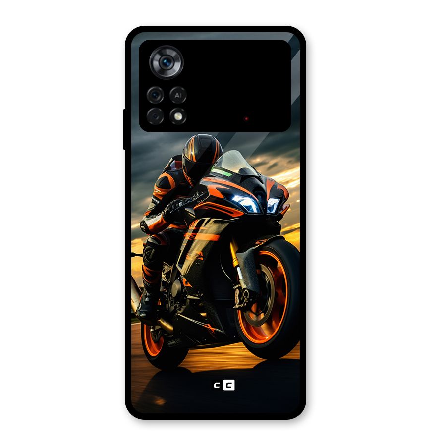 Evening Highway Glass Back Case for Poco X4 Pro 5G