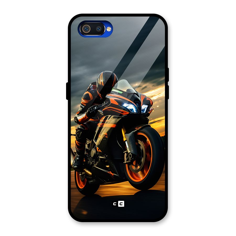Evening Highway Glass Back Case for Realme C2