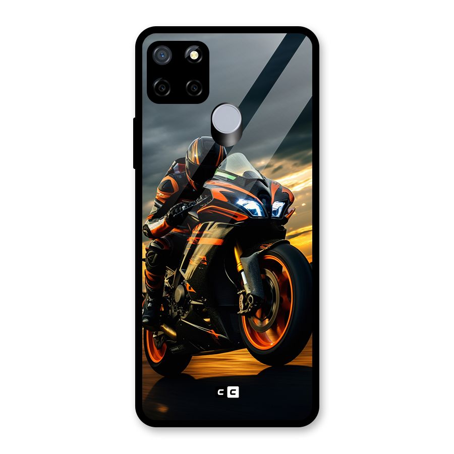 Evening Highway Glass Back Case for Realme Narzo 30A