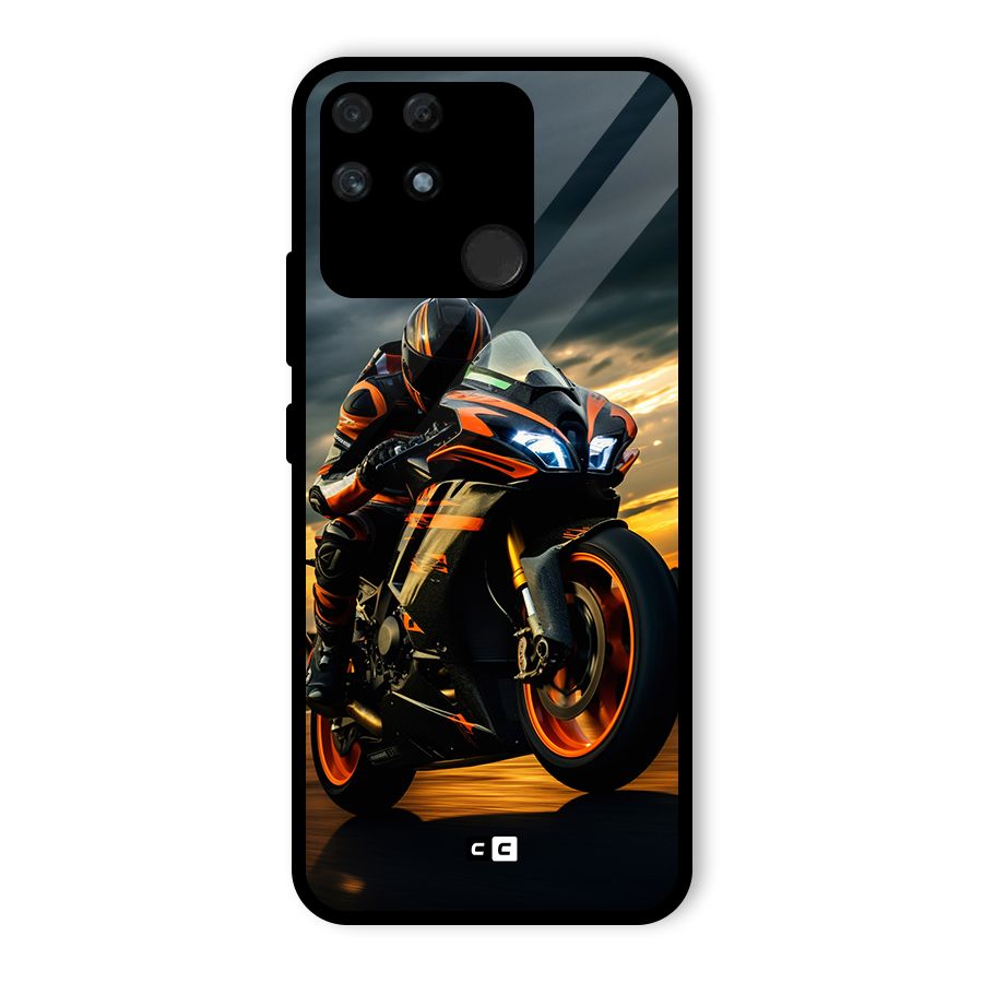 Evening Highway Glass Back Case for Realme Narzo 50A