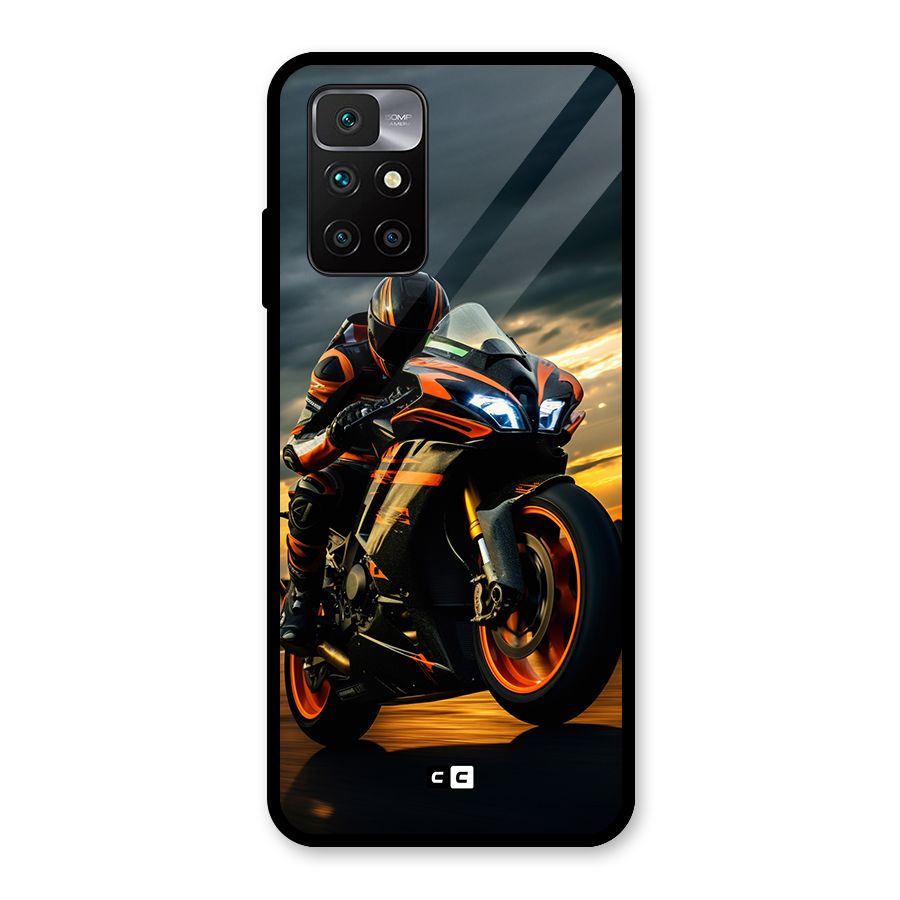 Evening Highway Glass Back Case for Redmi 10 Prime