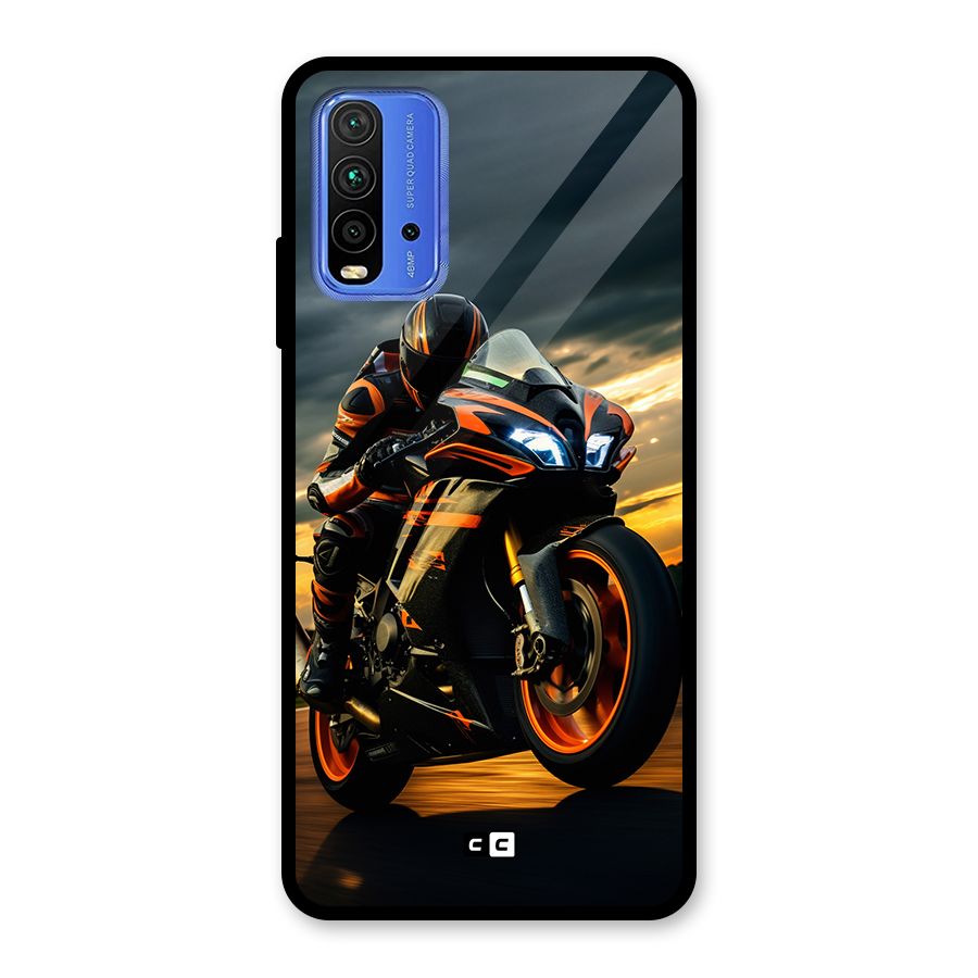 Evening Highway Glass Back Case for Redmi 9 Power