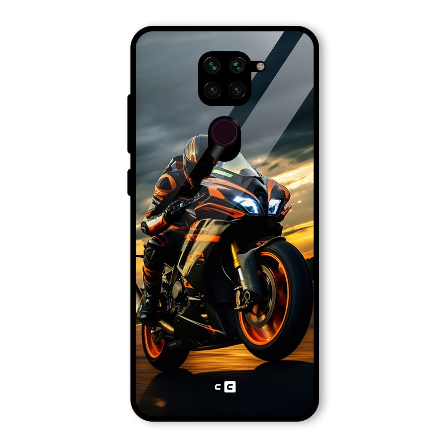 Evening Highway Glass Back Case for Redmi Note 9