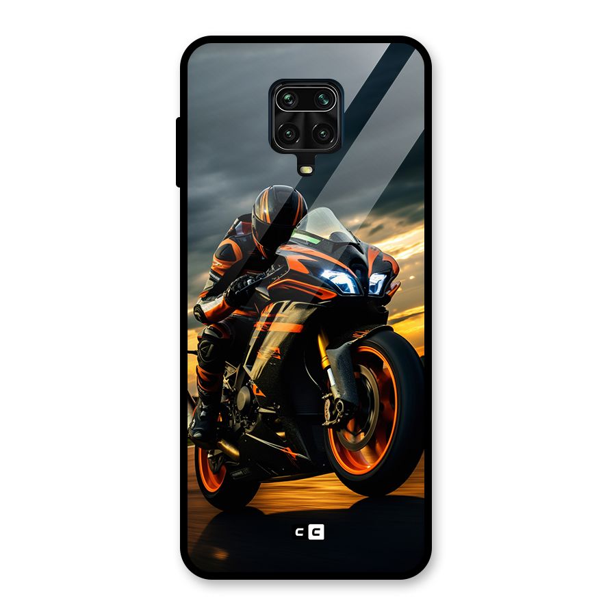 Evening Highway Glass Back Case for Redmi Note 9 Pro