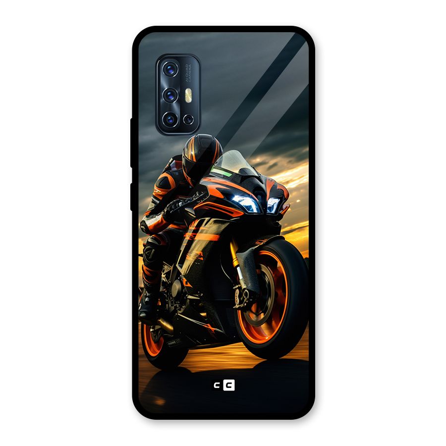 Evening Highway Glass Back Case for Vivo V17