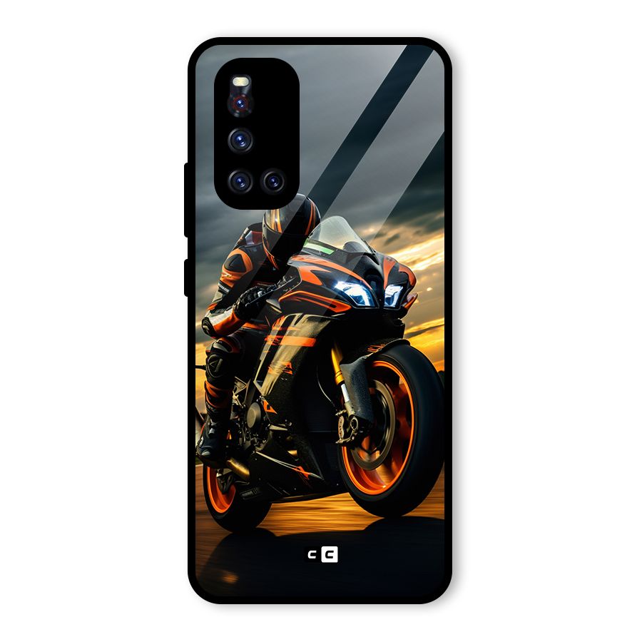 Evening Highway Glass Back Case for Vivo V19