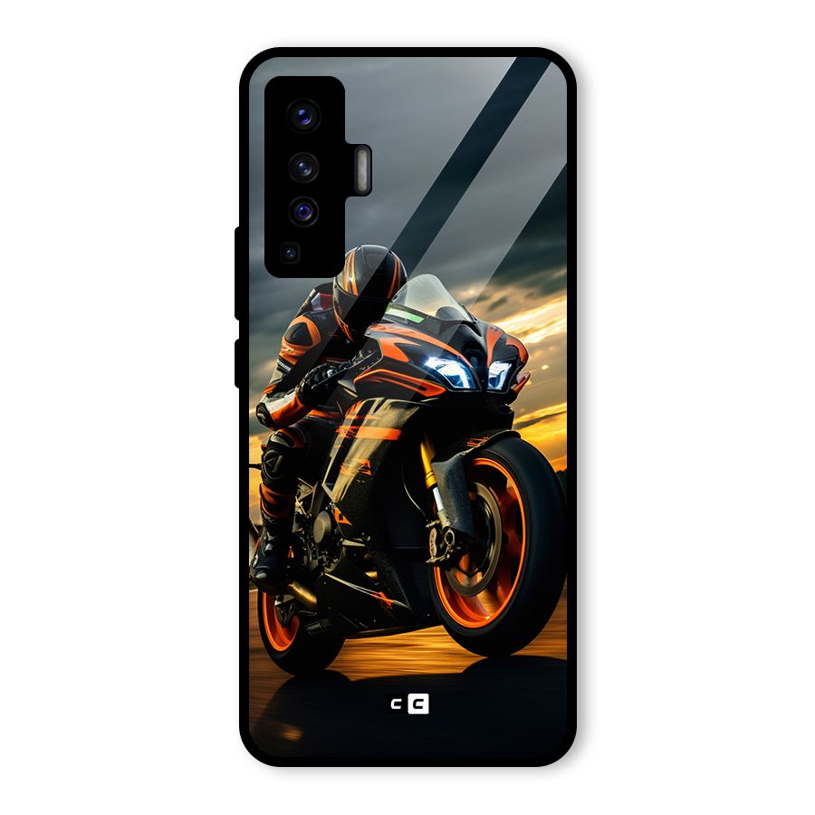Evening Highway Glass Back Case for Vivo X50