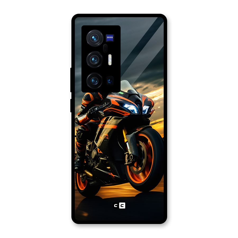 Evening Highway Glass Back Case for Vivo X70 Pro Plus