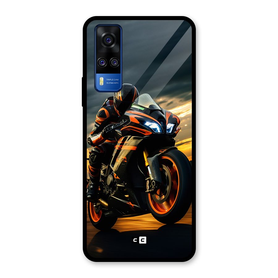 Evening Highway Glass Back Case for Vivo Y31
