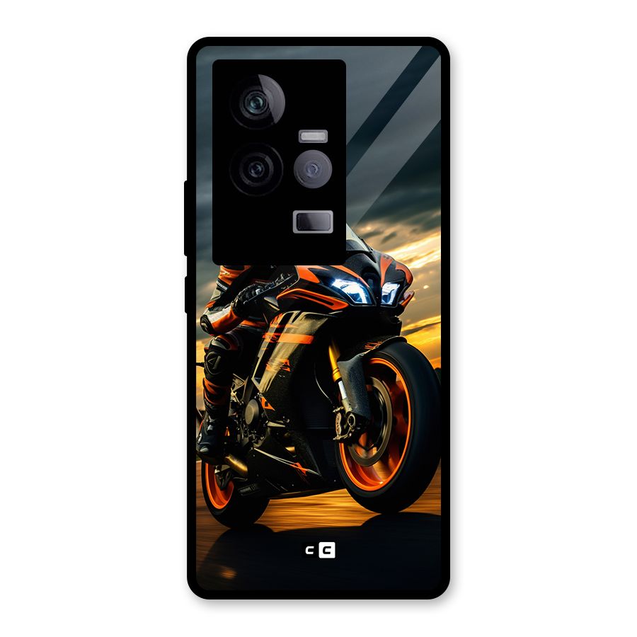 Evening Highway Glass Back Case for Vivo iQOO 11 5G