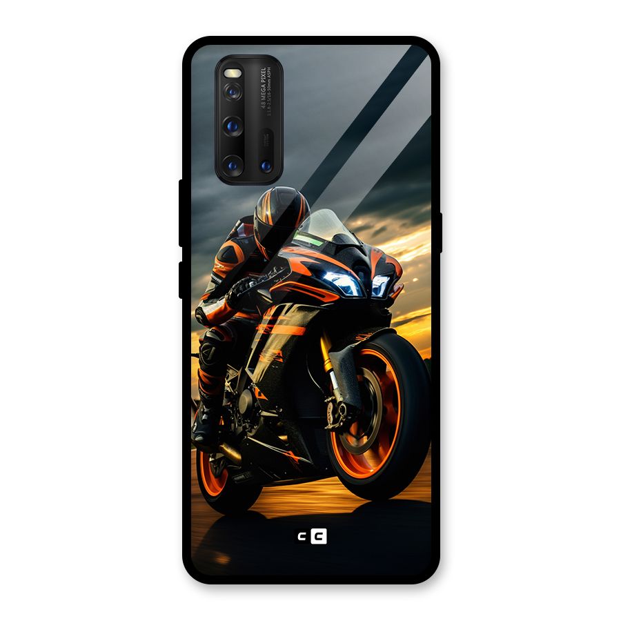 Evening Highway Glass Back Case for Vivo iQOO 3