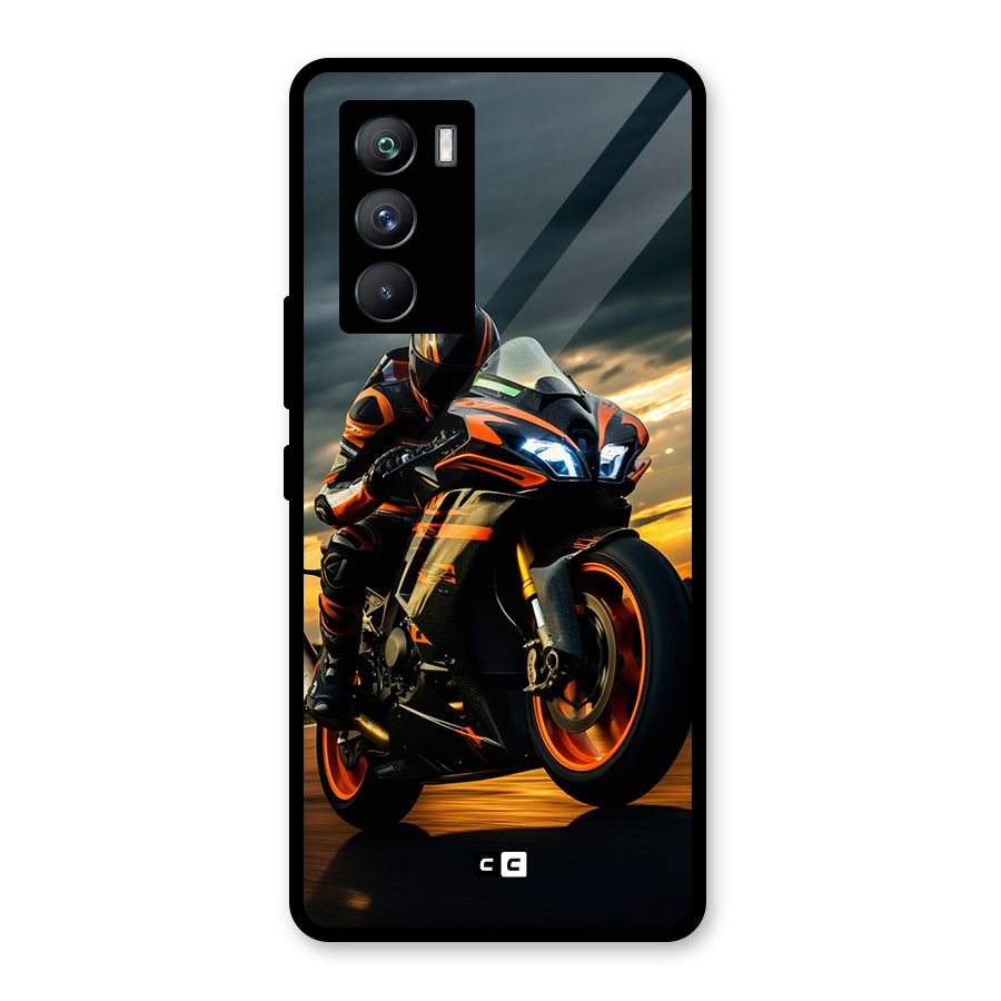Evening Highway Glass Back Case for Vivo iQOO 9 SE