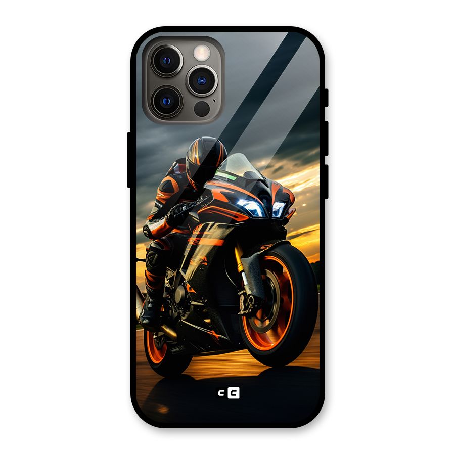 Evening Highway Glass Back Case for iPhone 12 Pro