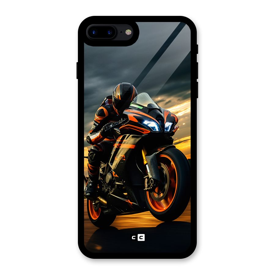 Evening Highway Glass Back Case for iPhone 7 Plus