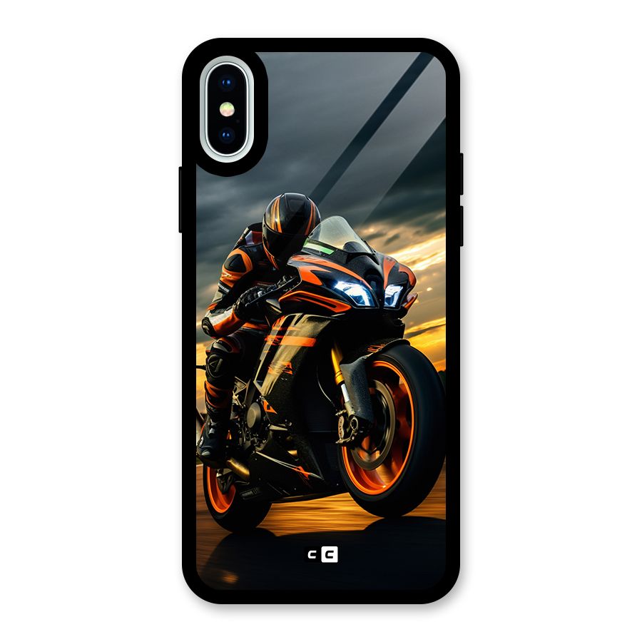 Evening Highway Glass Back Case for iPhone XS