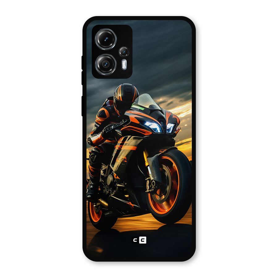 Evening Highway Metal Back Case for Moto G13