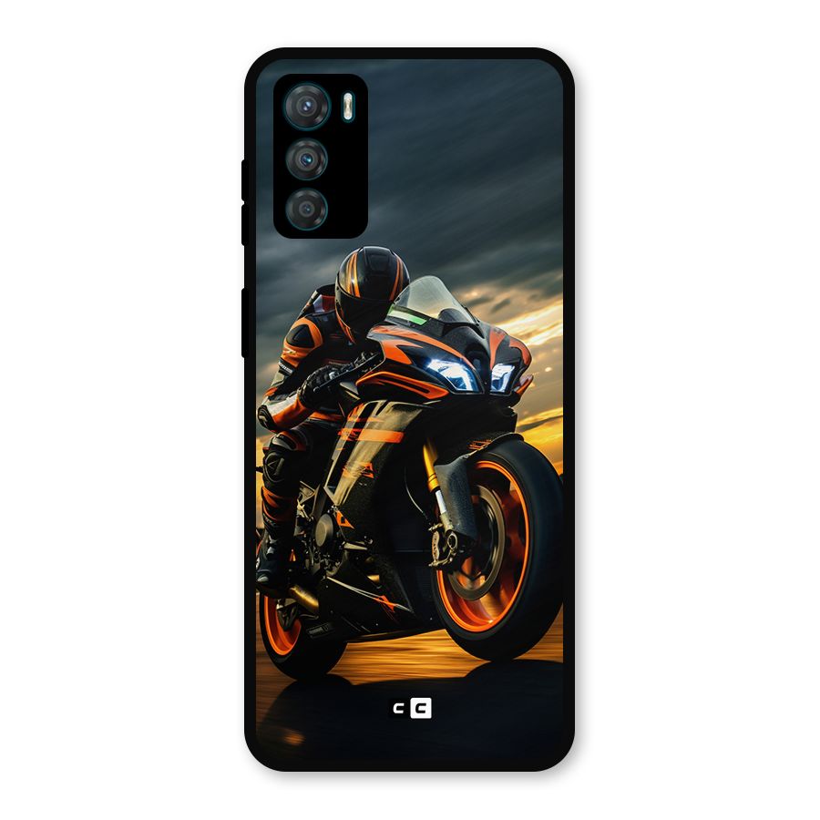 Evening Highway Metal Back Case for Moto G42