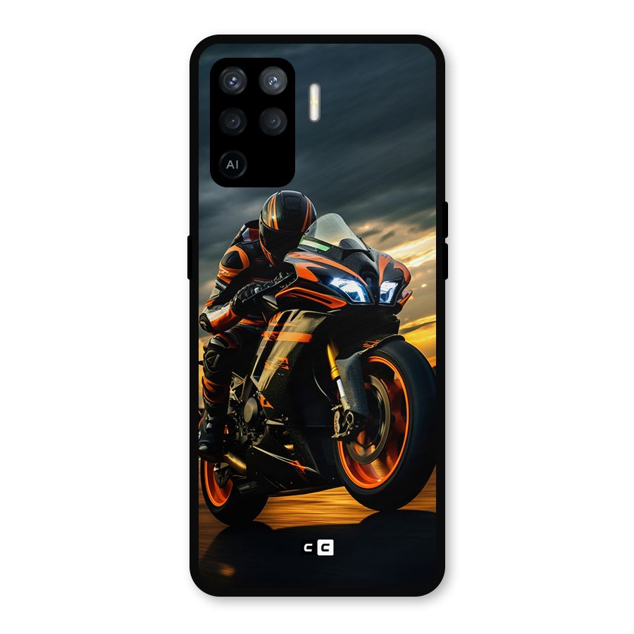 Evening Highway Metal Back Case for Oppo F19 Pro