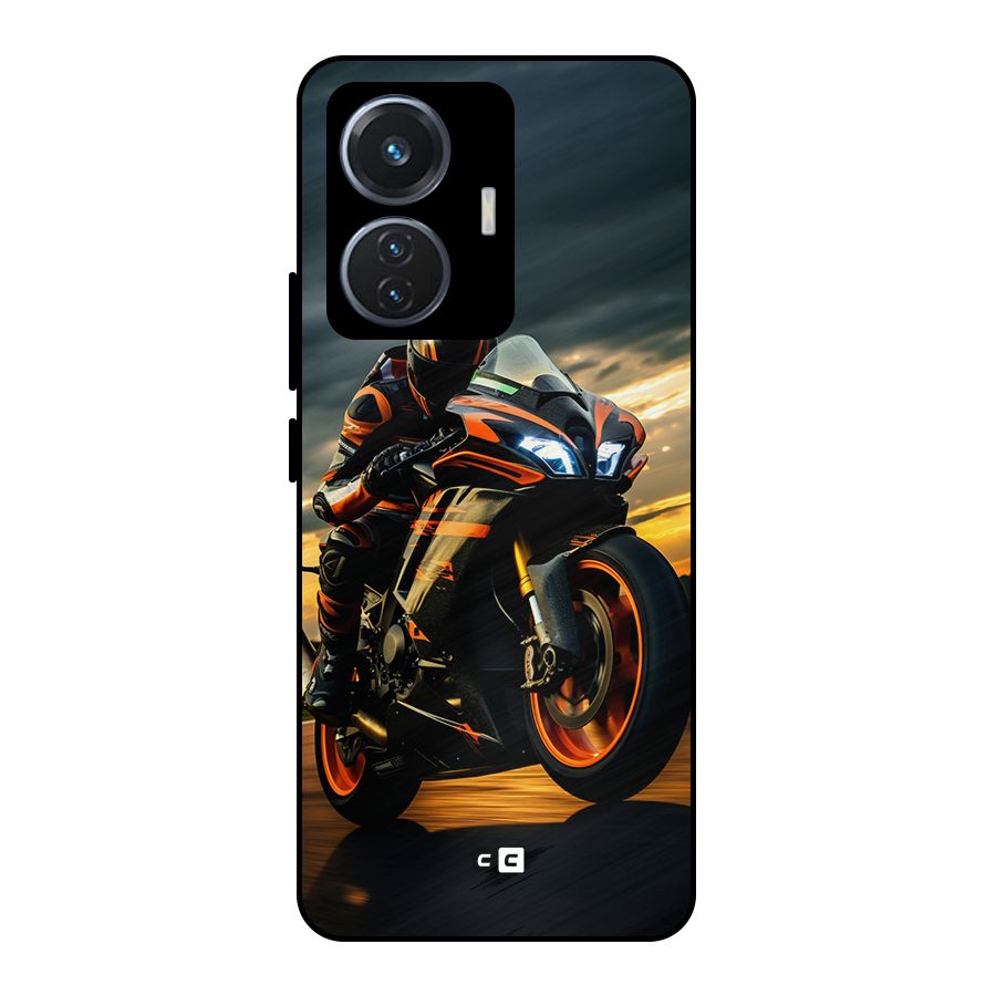 Evening Highway Metal Back Case for Vivo T1 44W