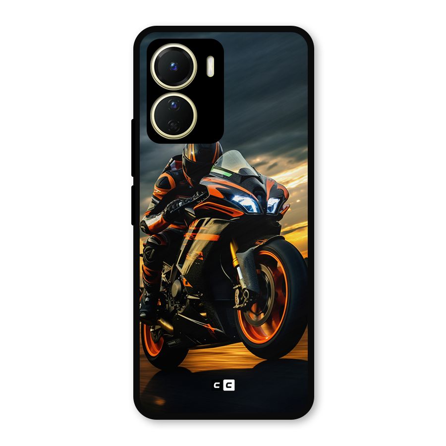Evening Highway Metal Back Case for Vivo T2x