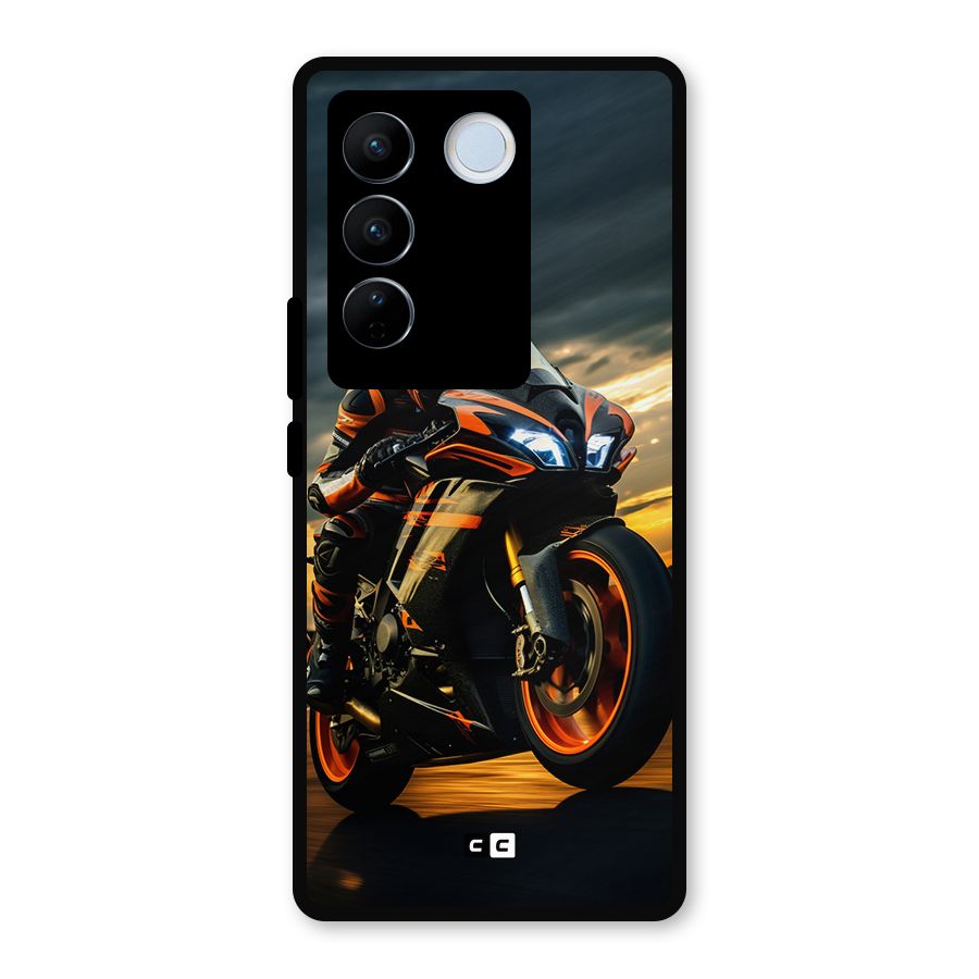Evening Highway Metal Back Case for Vivo V27