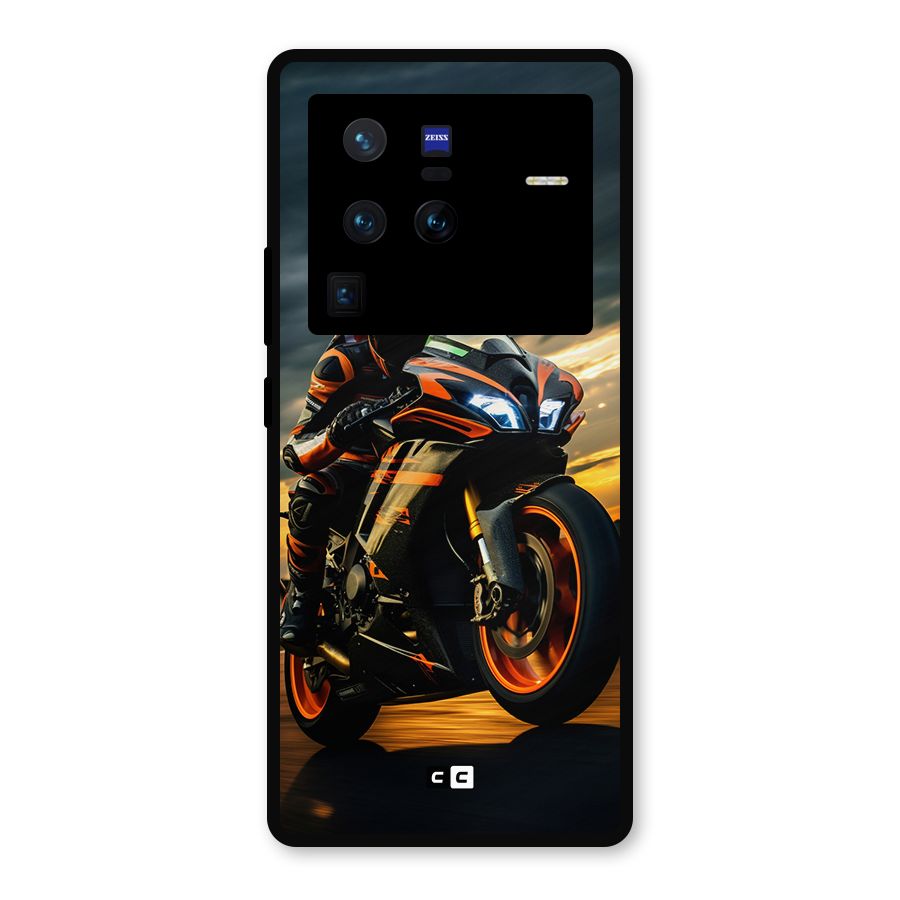 Evening Highway Metal Back Case for Vivo X80 Pro