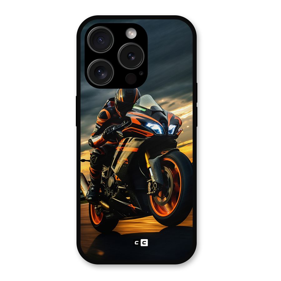 Evening Highway Metal Back Case for iPhone 15 Pro