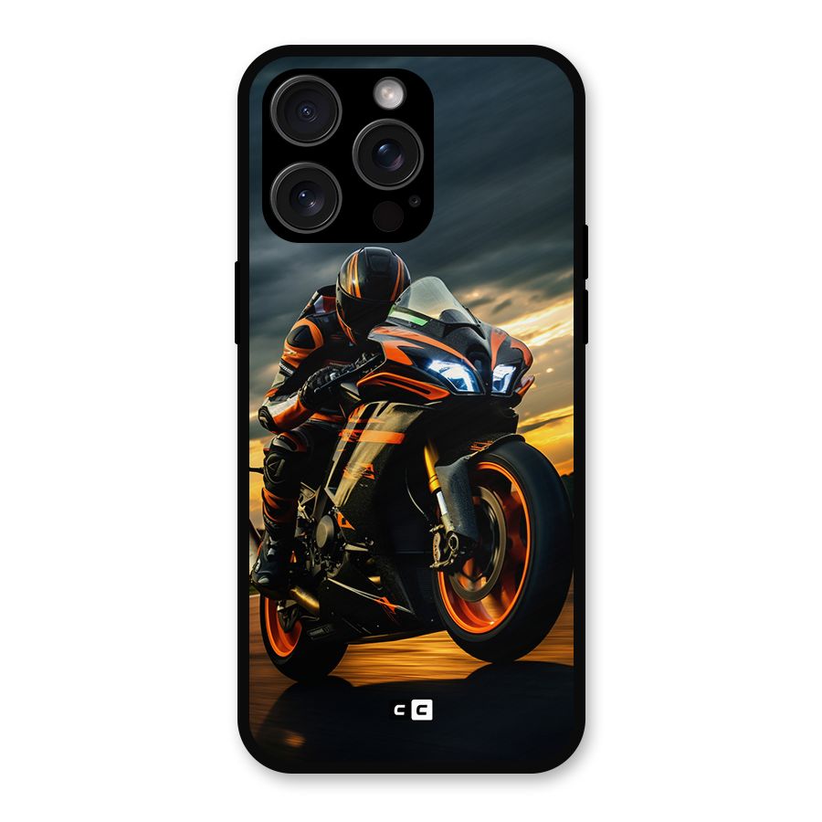 Evening Highway Metal Back Case for iPhone 15 Pro Max