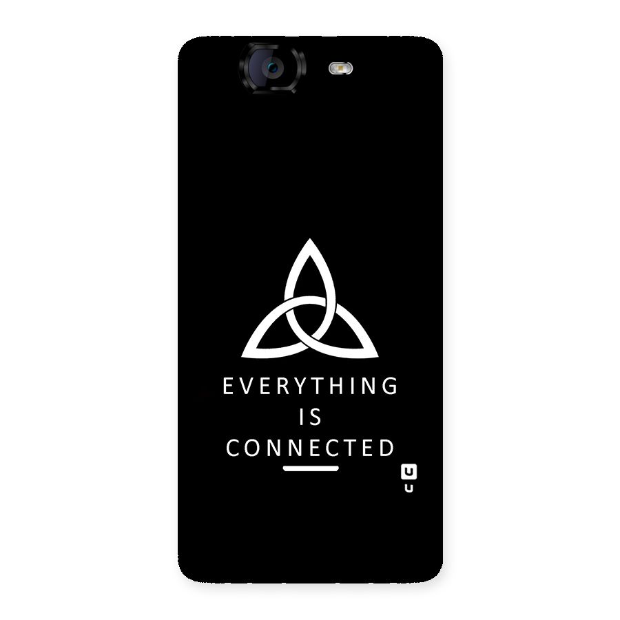 Everything is Connected Typography Back Case for Canvas Knight A350