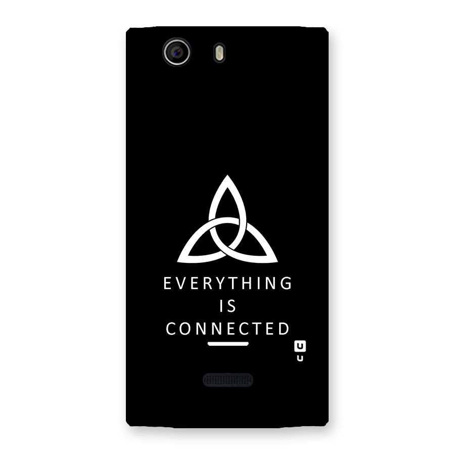 Everything is Connected Typography Back Case for Canvas Nitro 2 E311