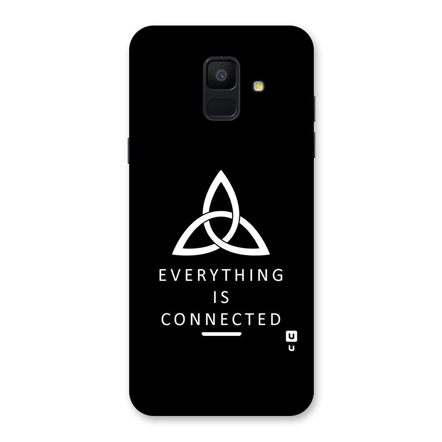 Everything is Connected Typography Back Case for Galaxy A6 (2018)
