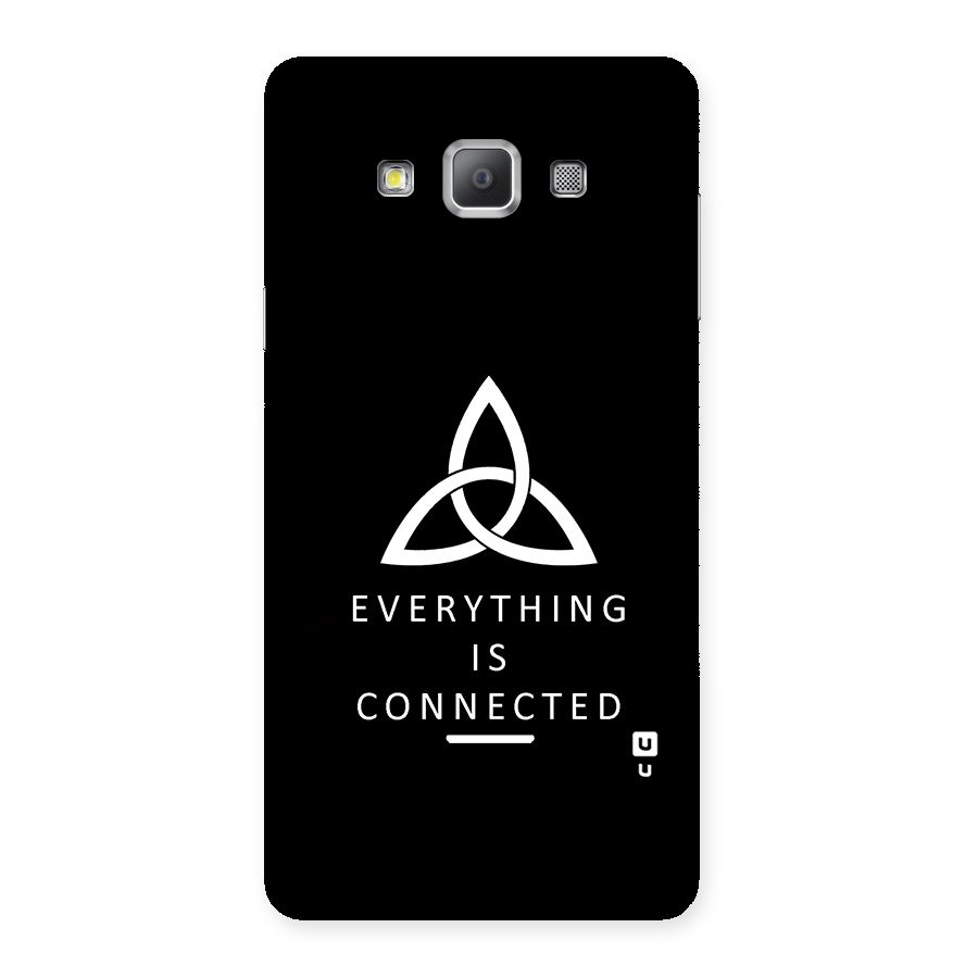 Everything is Connected Typography Back Case for Galaxy A7