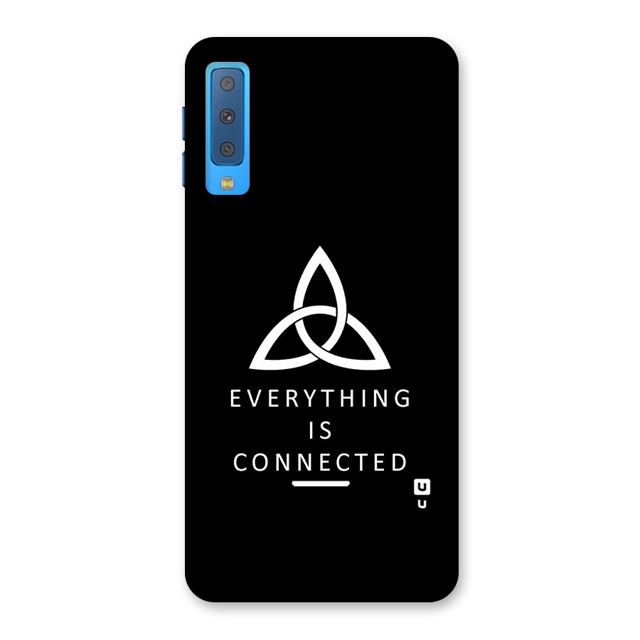 Everything is Connected Typography Back Case for Galaxy A7 (2018)