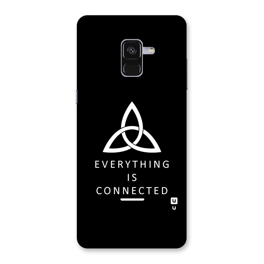 Everything is Connected Typography Back Case for Galaxy A8 Plus
