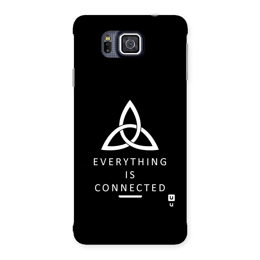 Everything is Connected Typography Back Case for Galaxy Alpha