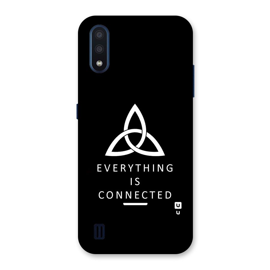 Everything is Connected Typography Back Case for Galaxy M01